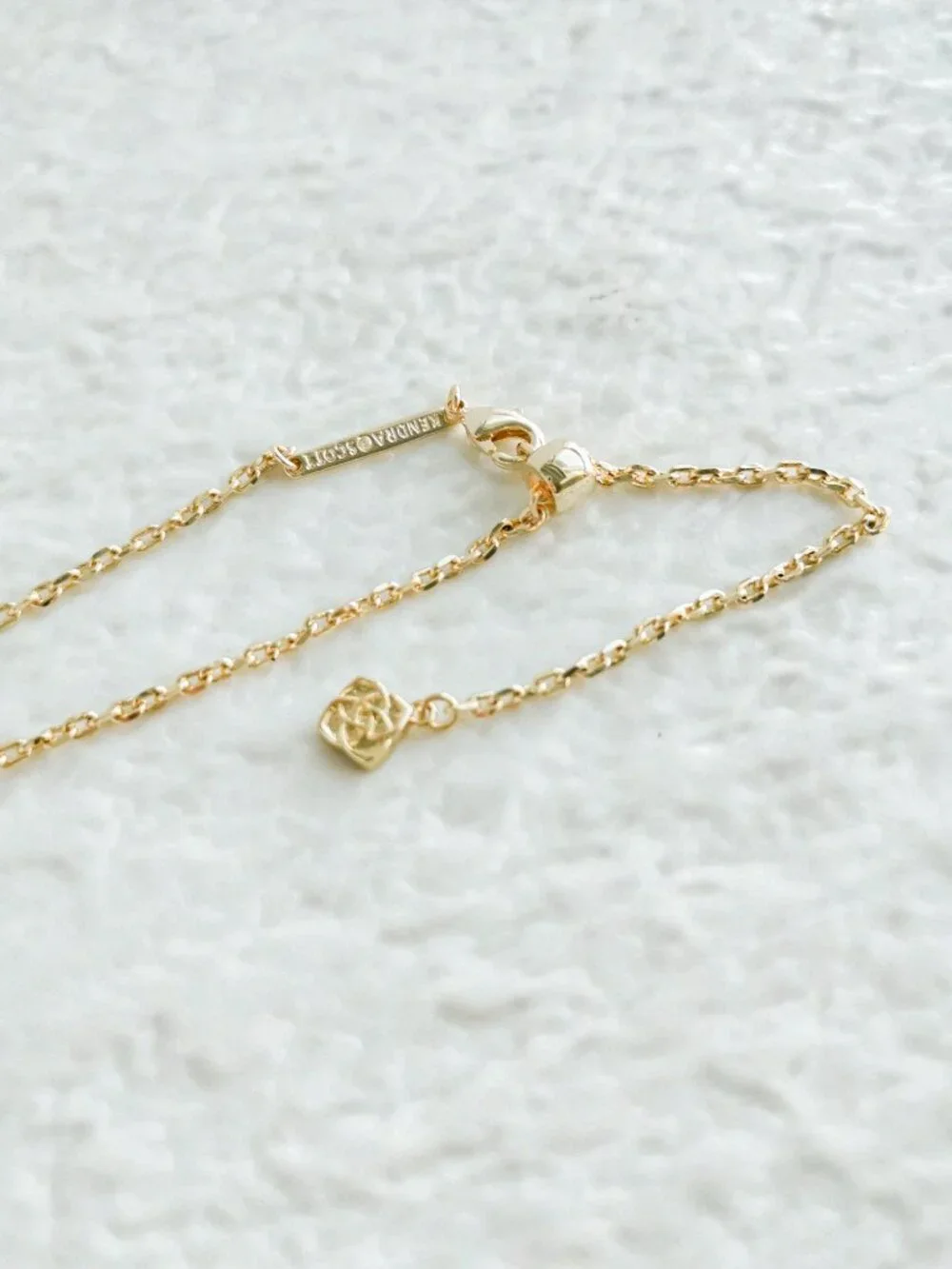 Kendra Scott Cailin Golden Yellow Crystal Gold Necklace NEW